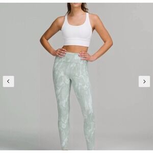 Lululemon Swift‎ Speed High-Rise Tight 28 Reverberate Chevron Jacquard Sz 6 Blue